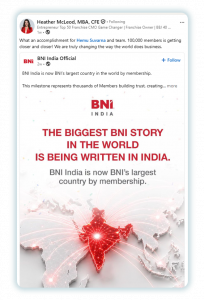 Screen-shot_2 | Scion Social | Scion Social BNI India milestone graphic: red India map with network connections and bold headline about the biggest BNI story being written in India.