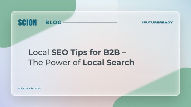 Tip for B2B - Local SEO