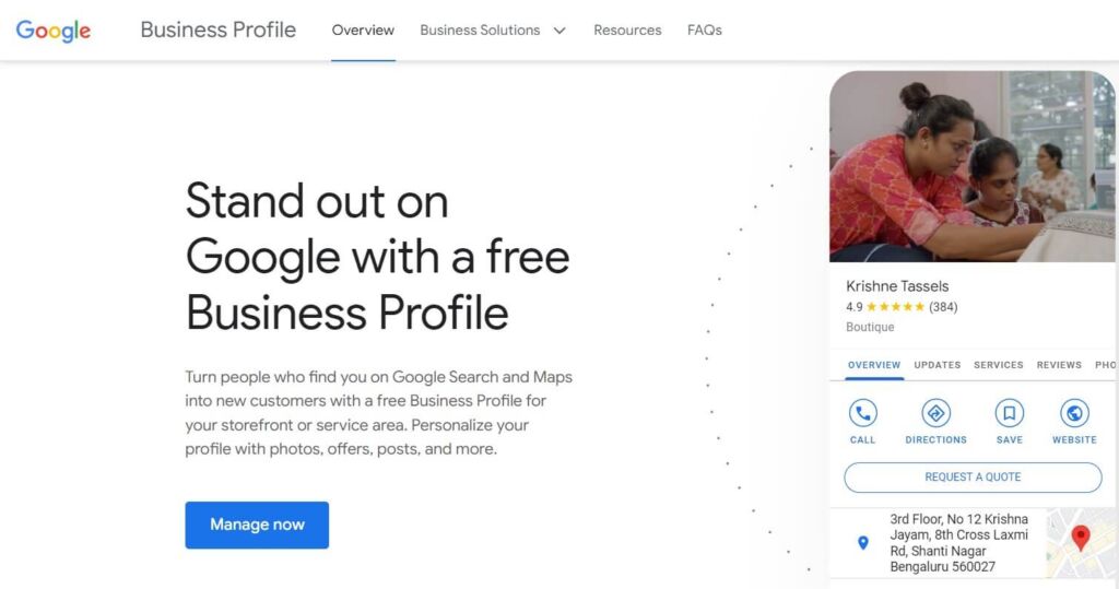 set up google business profile