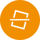 Group 1000003413 | Scion Social | Scion Social Two white tickets overlapping on an orange circular background