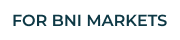 Badge reading 'FOR BNI MARKETS'